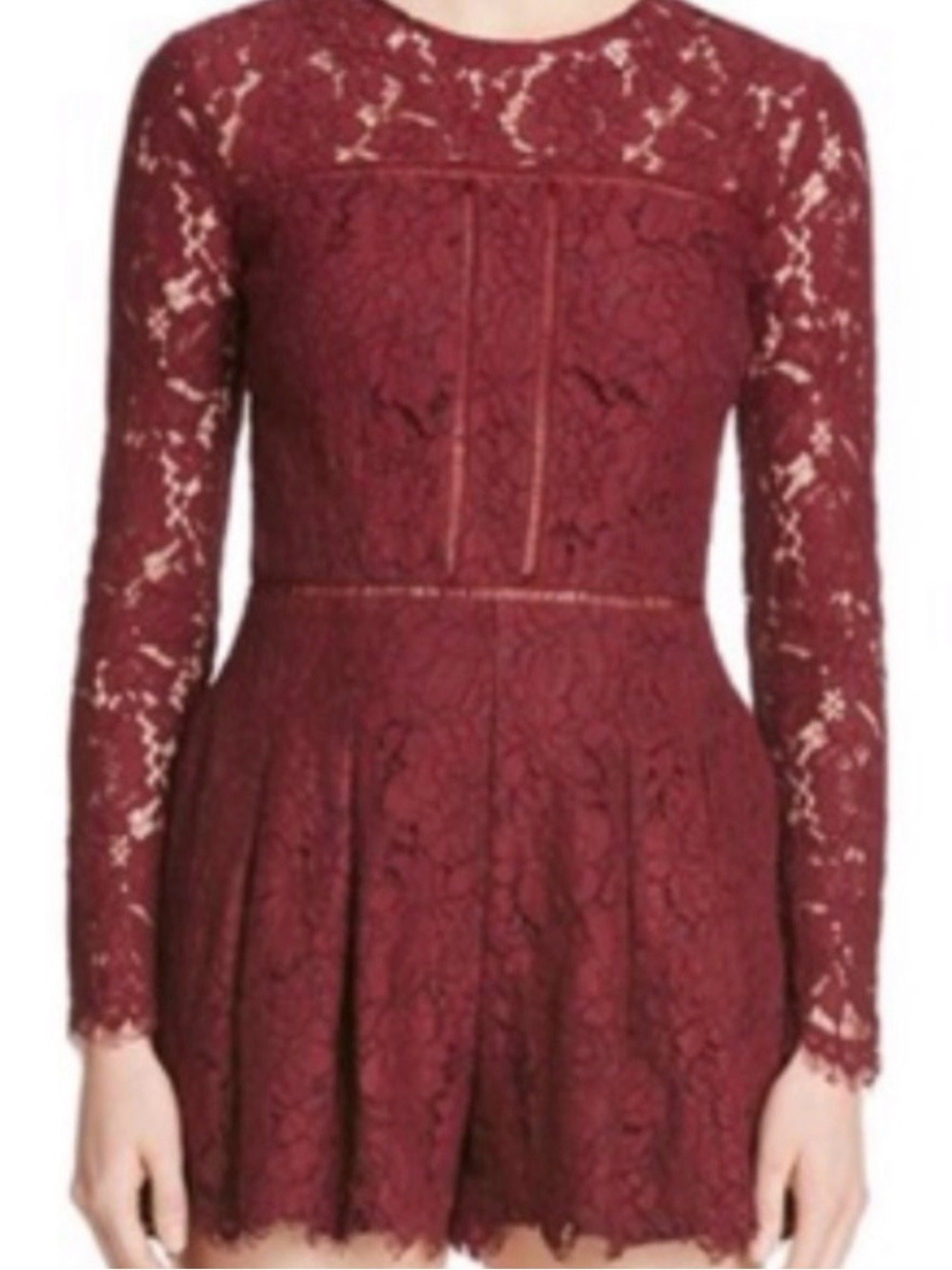 Mustard Seed Lace Romper